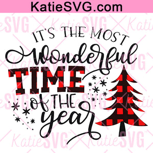 It's the Most Wonderful Time of the Year Svg, Christmas Svg, Cuttable Svg, Christmas PNG Designs,Christmas Cut File